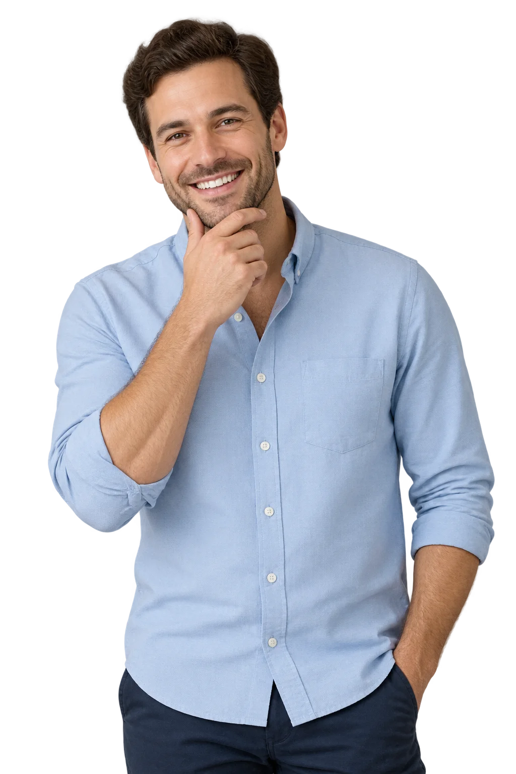 Man with a healthy smile